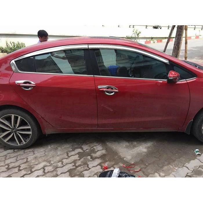 Bộ ốp tay nắm, ốp hõm cửa xe Kia Cerato 2016-2018