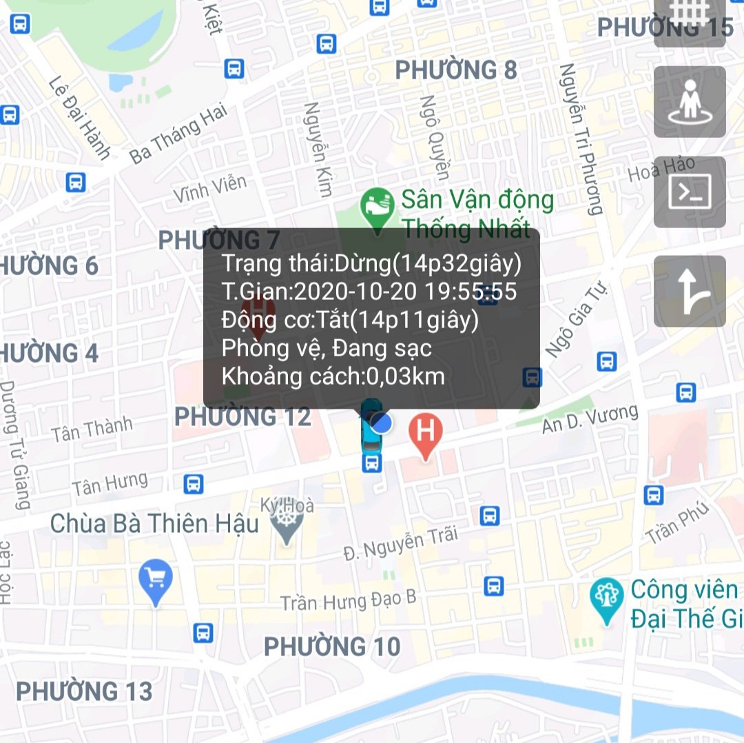 Thiết bị định vị GPS và tắt máy từ xa