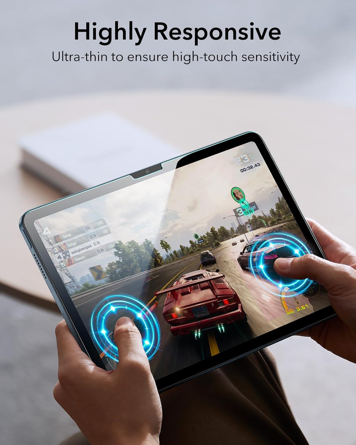 Kính cường lực dán màn hình cho iPad Gen 11 / iPad Gen 10 2025/2022 ESR UltraFit Classic Screen Protector - Hàng Chính Hãng