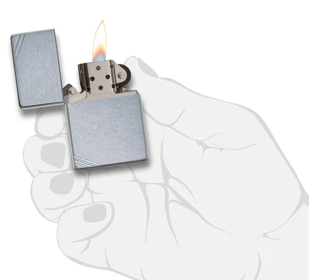 Bật Lửa Zippo Street Chrome Vintage with Slashes 267