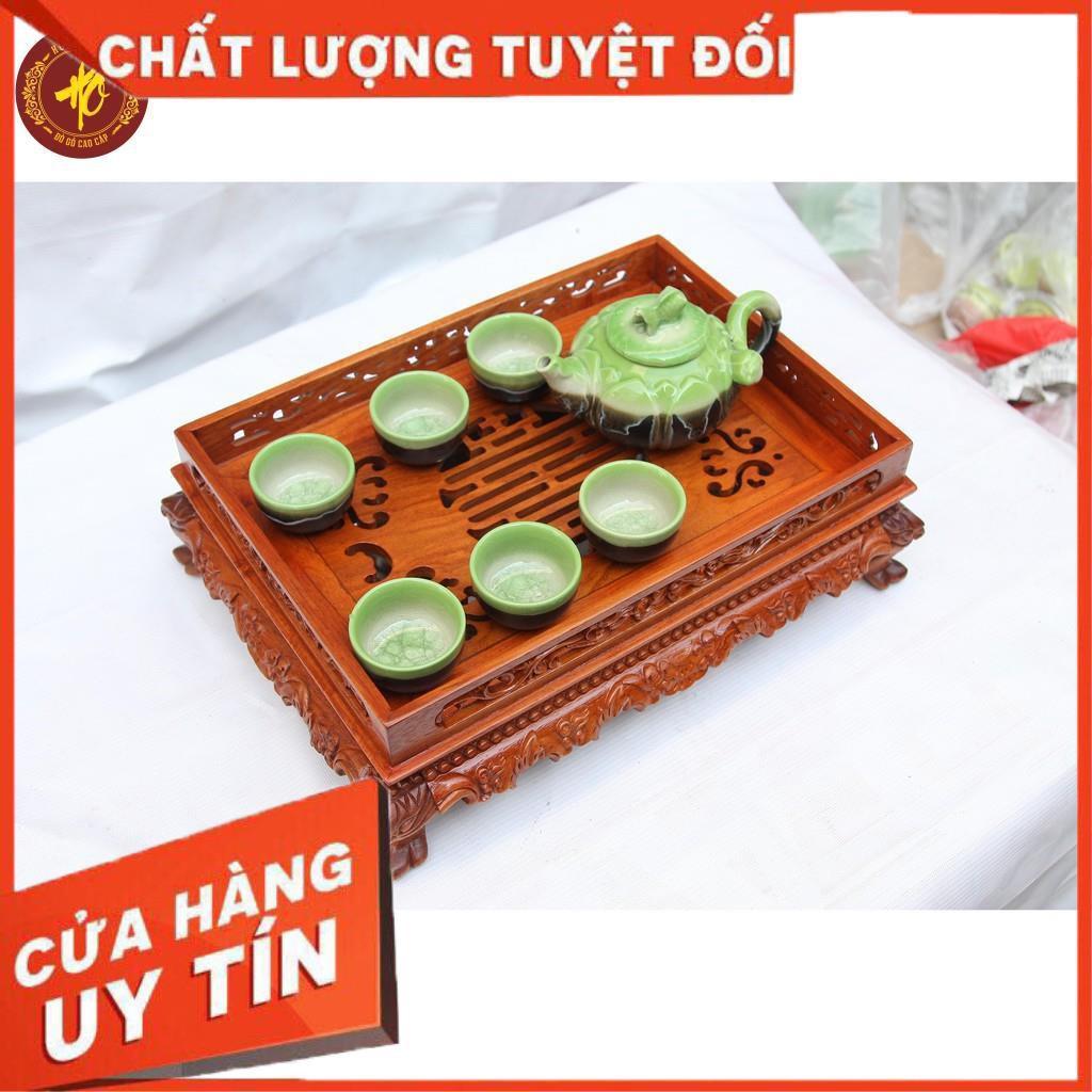 Khay trà bàn trà gỗ hương, khay rồng chầu chân quỳ