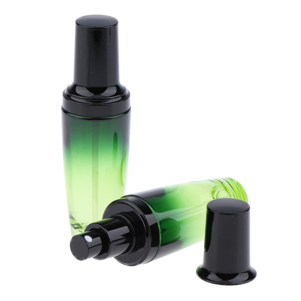 4Pcs 50ML Glass Empty Spray Bottle Travel Shampoo Rose Water Container Pump