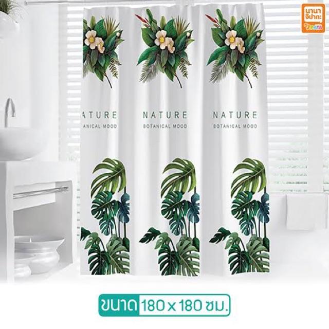 Rèm Phòng Tắm Cửa Sổ hoa tiết Lá Dương
