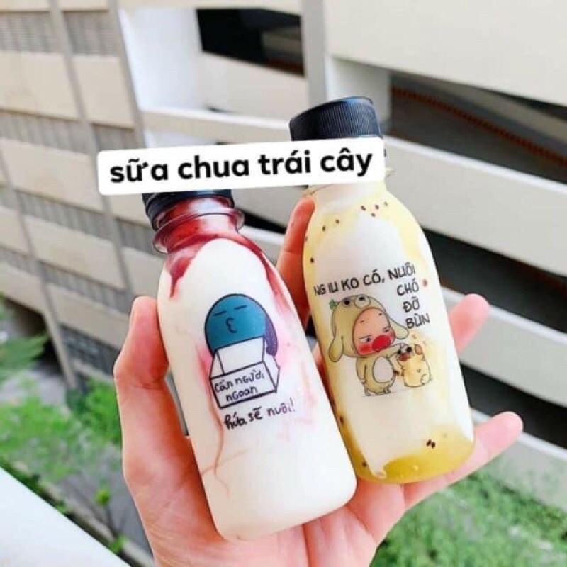 Combo 10 Chai nhựa 100ml.chai kèm hình dán biểu cảm gương mặt kute