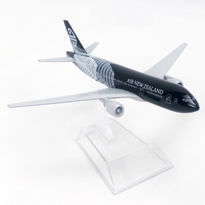 Mô hình máy bay tĩnh Black Air New Zealand B777 16cm
