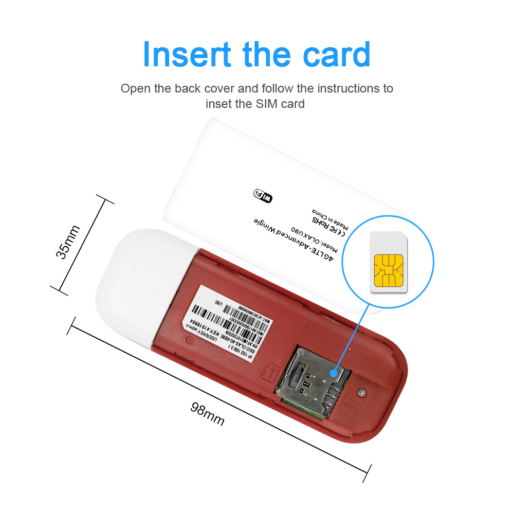 Usb Phát Wifi Từ Sim 4G OLAX U90 Tốc Độ 150Mb Hỗ Trợ 10 Kết Nối, Sử Dụng Nguồn Điện Usb 5v Hoạt Động Liên Tục - Hàng Chính hãng