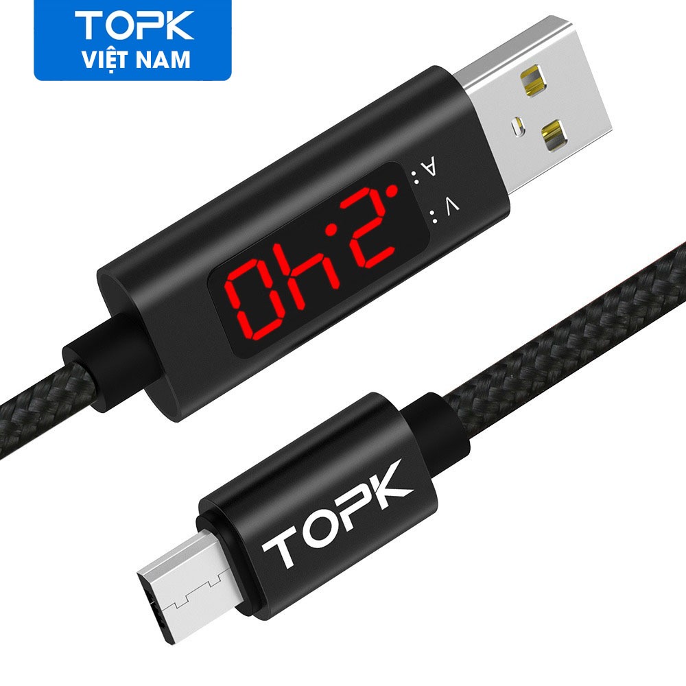 HÀNG CHÍNH HÃNG - Cáp sạc TOPK USB - Type-C AC27 dùng cho Samsung Xiaomi Huawei giá tốt - INTL - Phân phối bởi TOPK VIỆT NAM