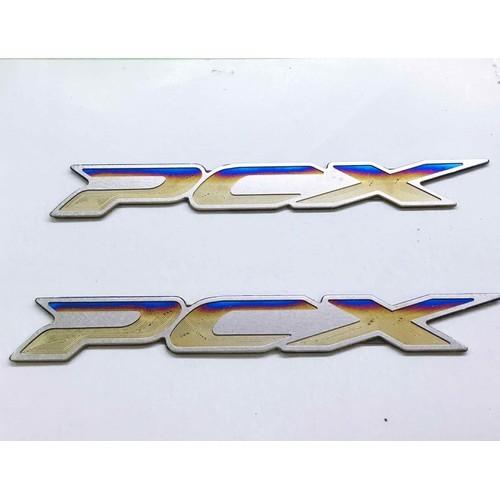 cặp chữ nổi PCX titanium