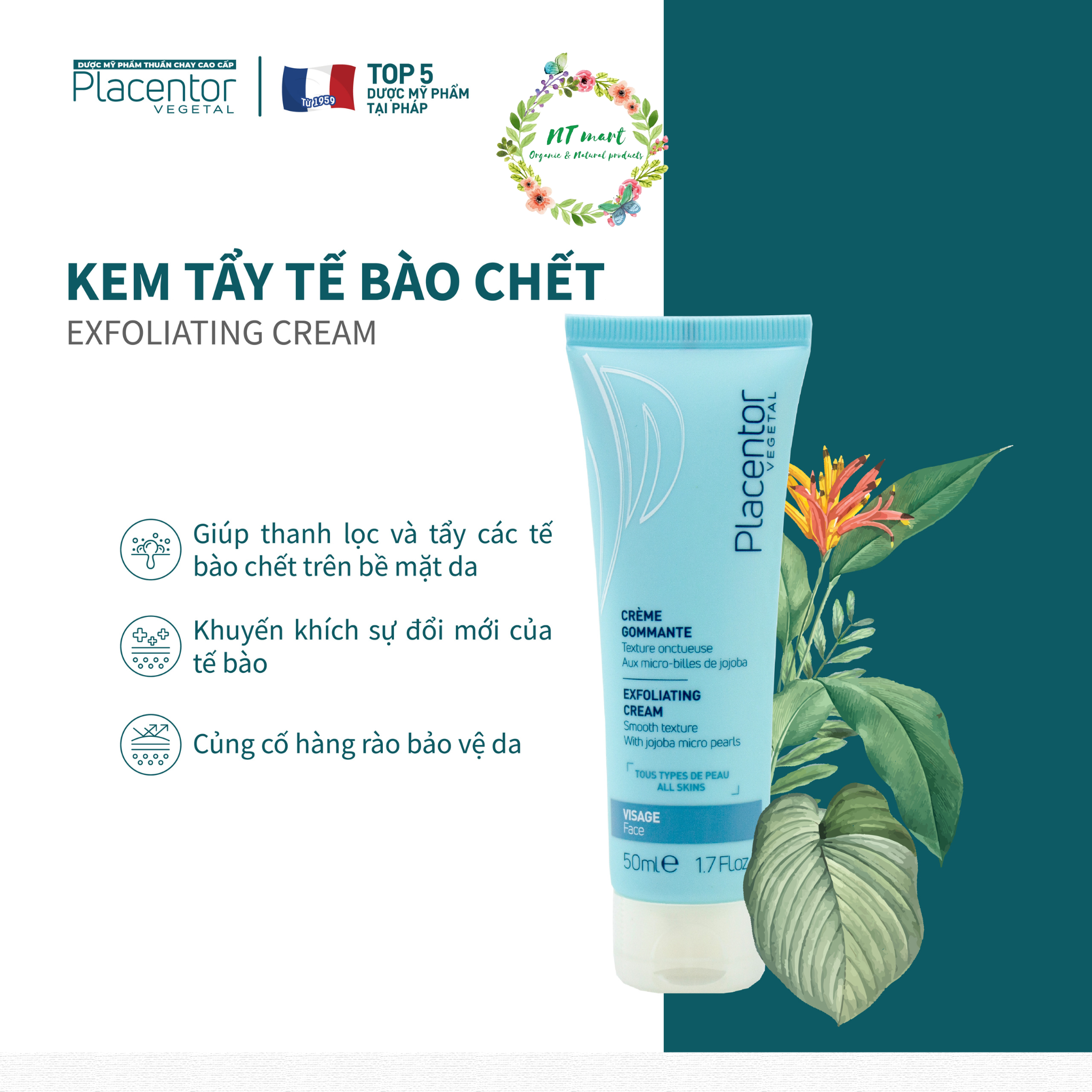 Kem Tẩy Tế Bào Chết Placentor Exfoliating