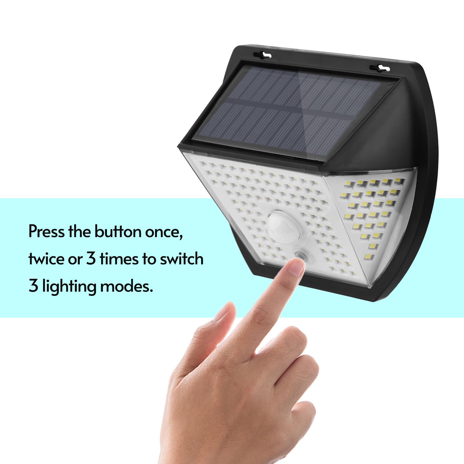 Đèn Tường Năng Lượng Mặt Trời 3 Chế Độ Chiếu Sáng