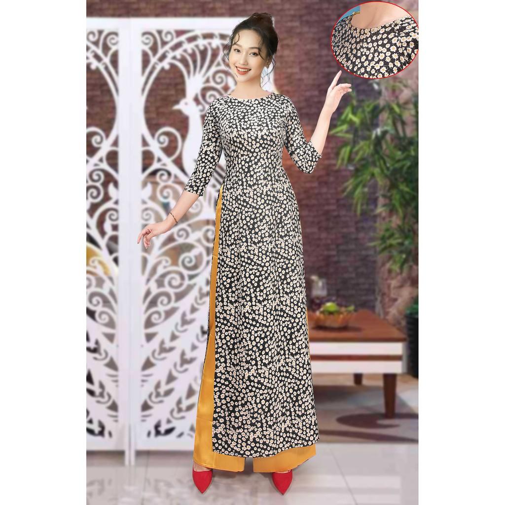 Giá xưởng- áo dài truyền thống hoa nhí
