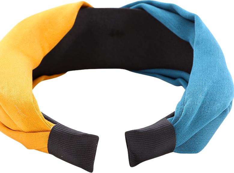 Băng Đô Lụa Phối Hai Màu Đan Chéo