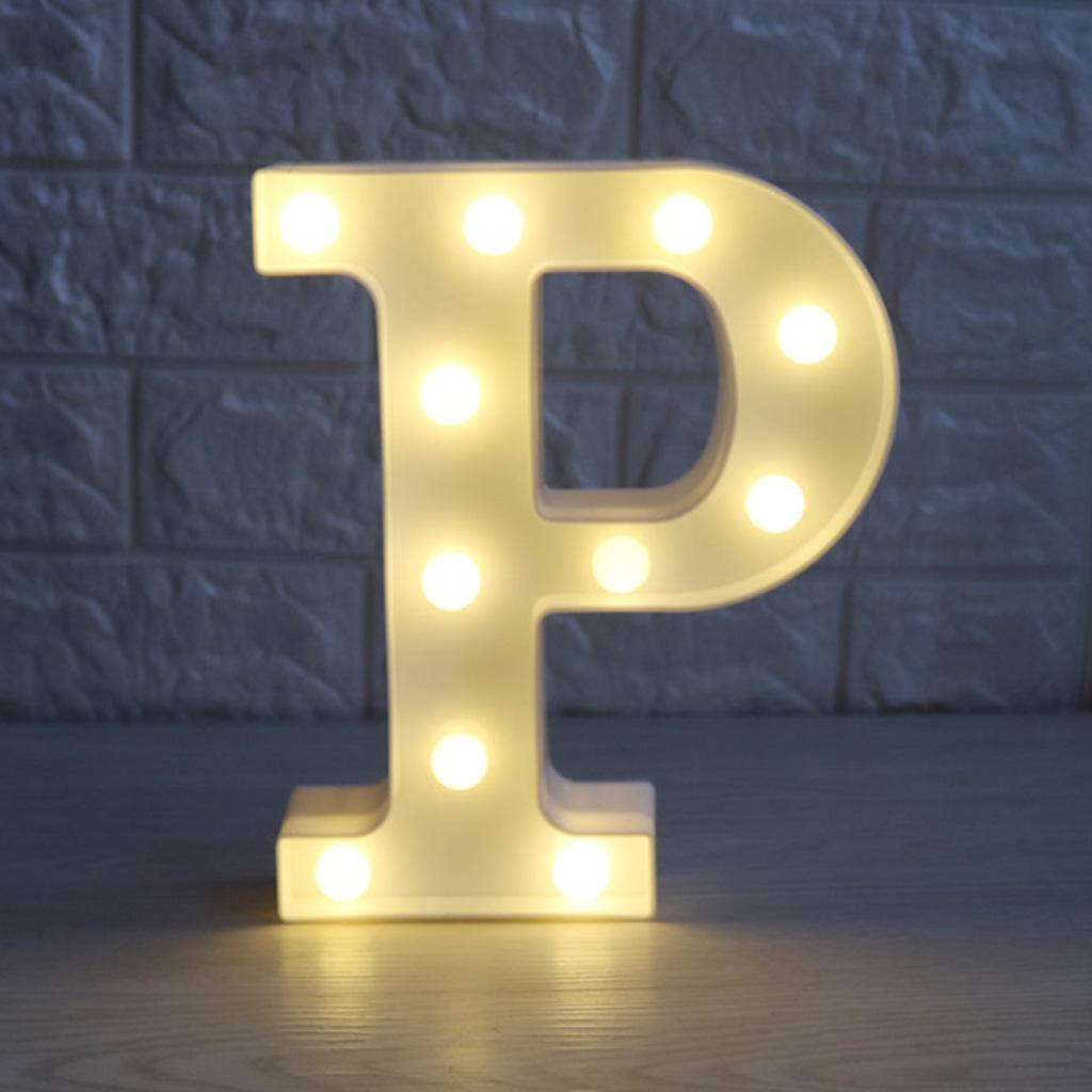 Alphabet LED Letter Lights Light Up Warm White Letter Standing Sign A