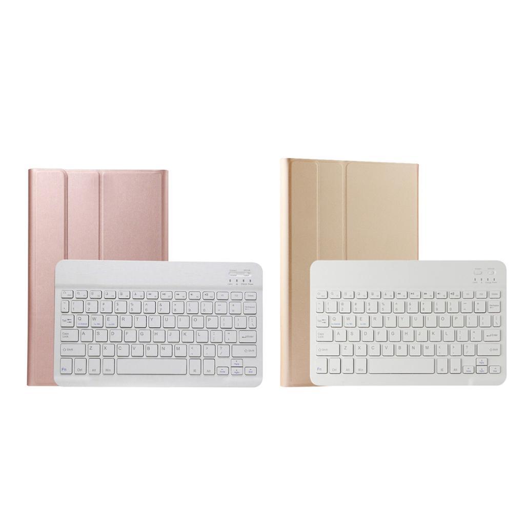 Wireless Keyboard + PU Leather Case for Samsung Galaxy Tab A 10.1" Golden