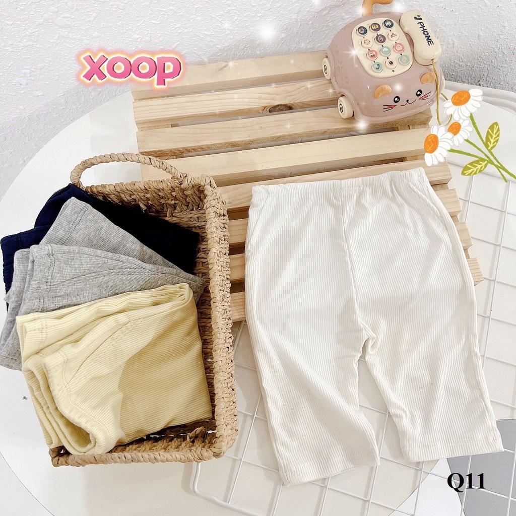 Đồ mặc quần trẻ em Sét 4 quần legging XOOP gân tăm cho bé gái ( 9-19kg) Q11 Shop Phúc Yến