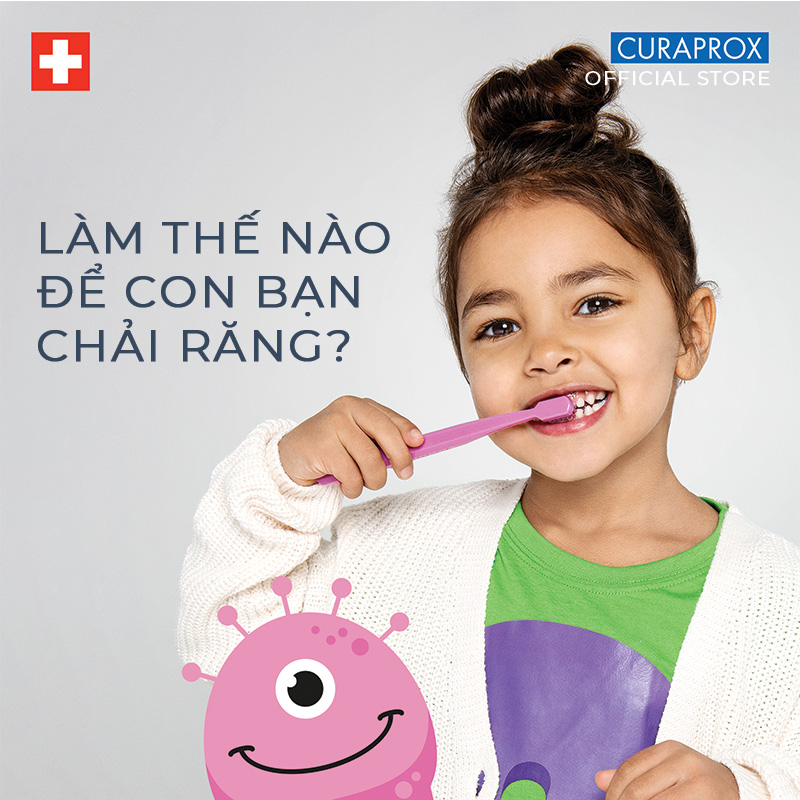 Bàn chải răng trẻ em Curaprox CS Kids 5500 Ultra Soft