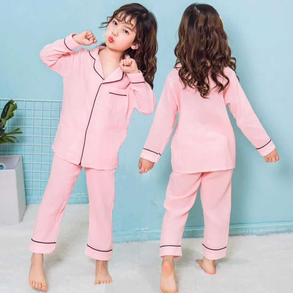 Hình ảnh Bộ ngủ cho bé, Bộ Pijama đũi dài tay cho bé trai và bé gái từ 6-27kg