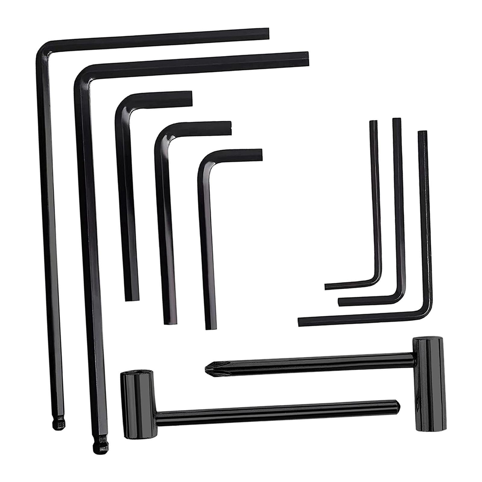 13 Pieces Guitar Allen Wrench Set Portable Replace Multifunctional Guitar Wrench for Bridge