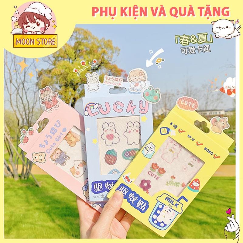 Hộp 30 miếng dán Sticker chông muỗi và bọ ngoài trời