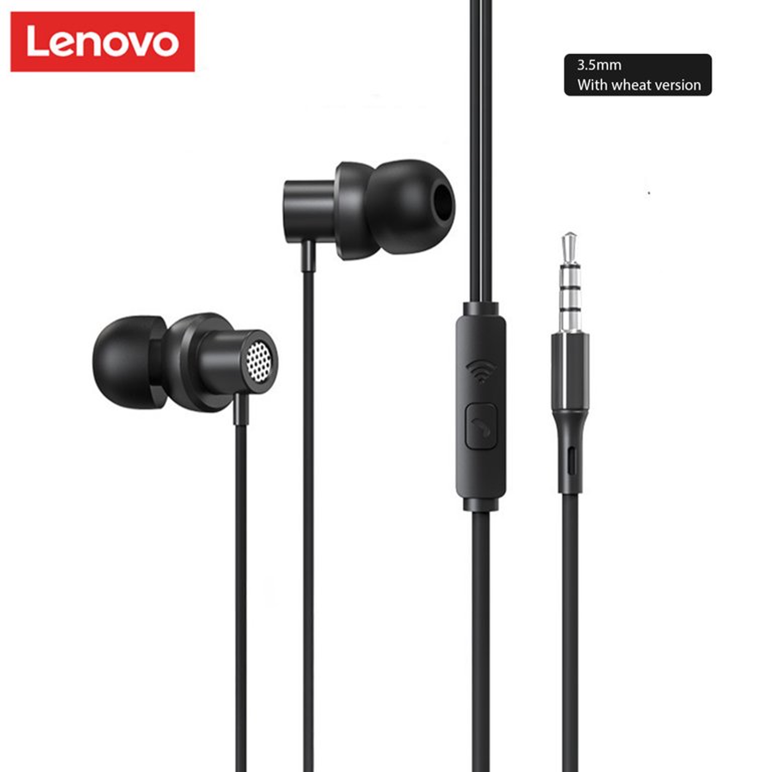 Tai Nghe Kèm Mịc Lenovo TW13 Jack 3,5mm Điều Khiển Âm Lượng, Kết Nối Điện Thọai,Máy Tính,Lap top,Máy Tính Bảng Hàng Chính Hãng