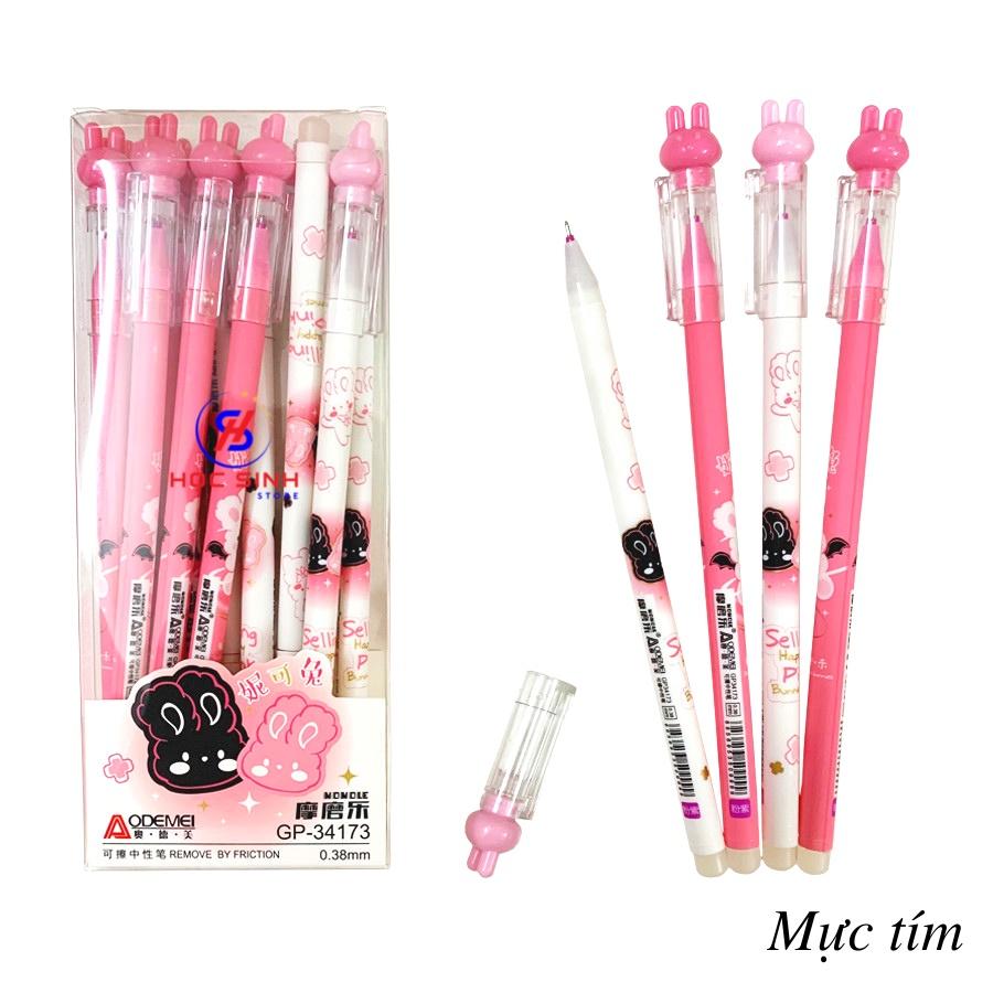 Hộp 12 Cây Bút Xoá Được 0.5mm Mực xanh, tím