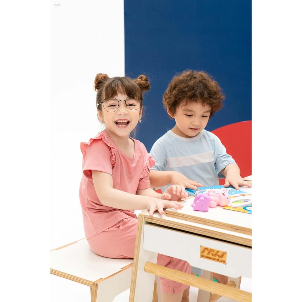 Bộ Lửng Bé Trai Xanh Nhạt Ghi 2Y/3Y/4Y/5Y
