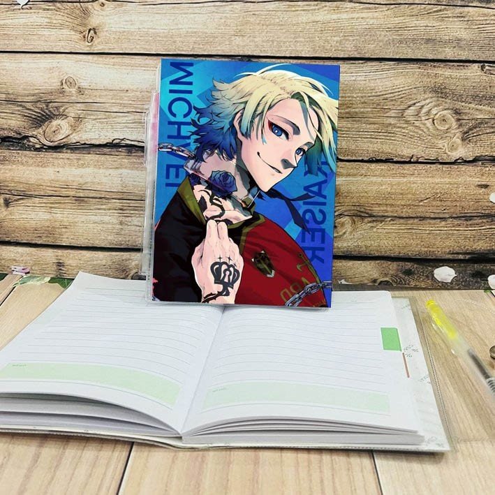 Sổ anime Blue Lock Michael kaiser tặng kèm bút / Sổ tay Blue Lock Michael kaiser