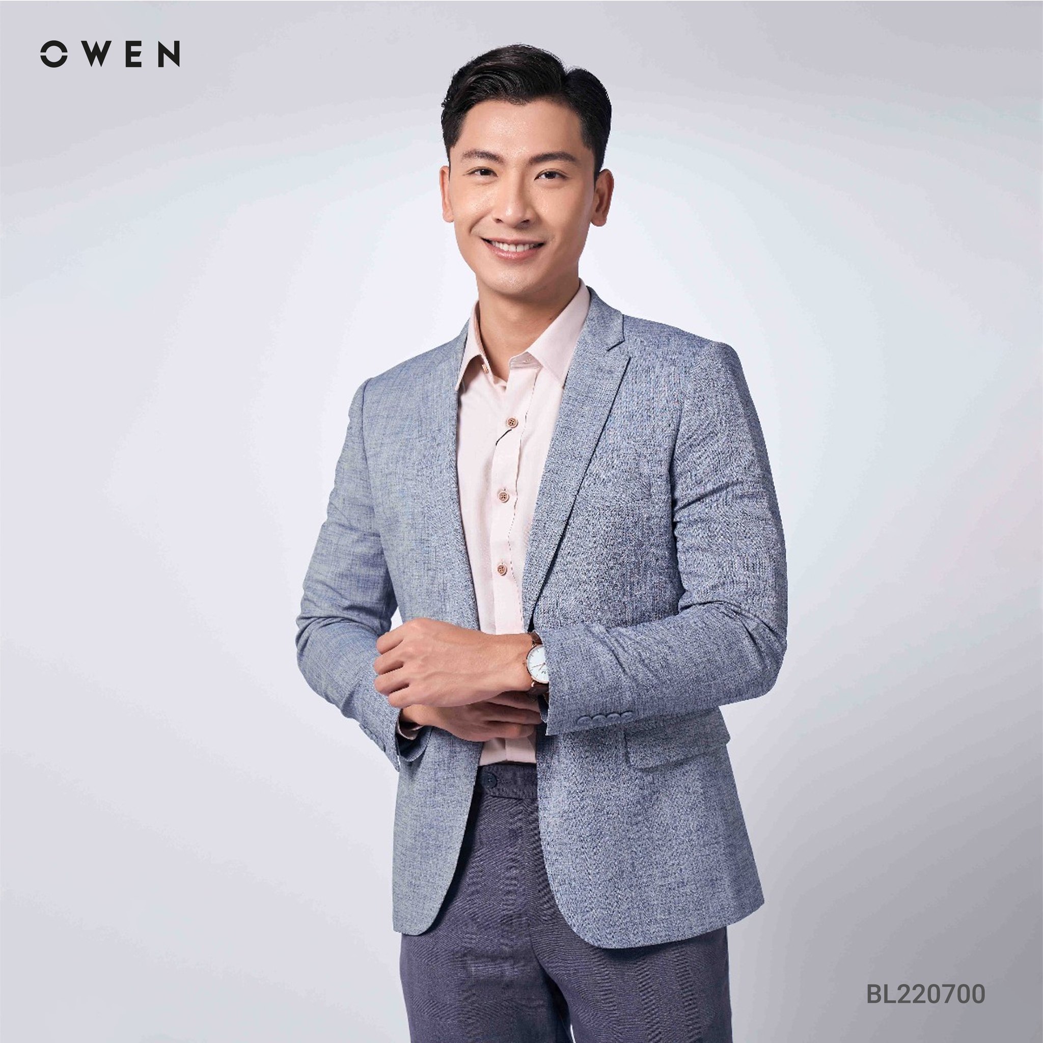 Áo Blazer OWEN nam công sở vải Namu KHÔNG NHĂN dáng REGULAR mã BL220700