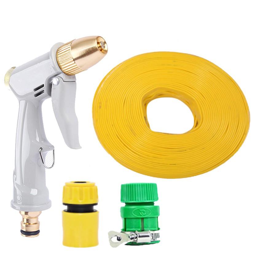 Bộ dây vòi xịt nước rửa xe, tưới cây tăng áp 3 lần, loại 15m  206846