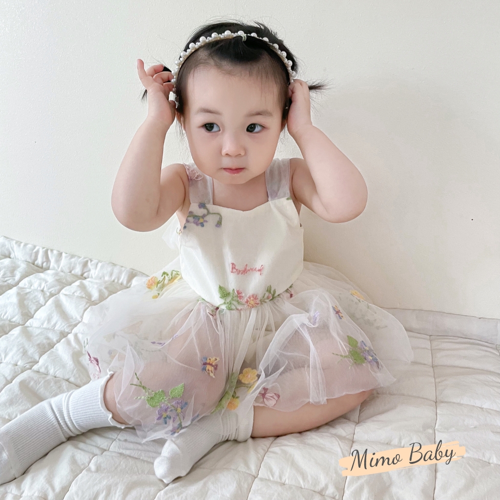 Tất vớ cổ bèo nhún màu trơn đáng yêu cho bé T46 Mimo Baby