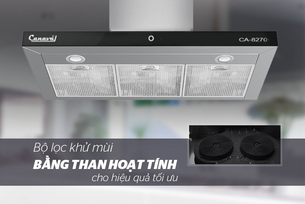 Máy hút mùi hình chữ T CANAVAL CA8270 - Hàng nhập khẩu