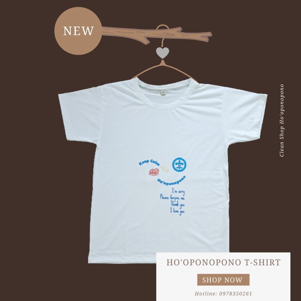 Áo thun Ho'oponopono T-Shirt, Áo phông UNISEX Cotton oversize form rộng Ceeport/Aloha/Thank you/I love you
