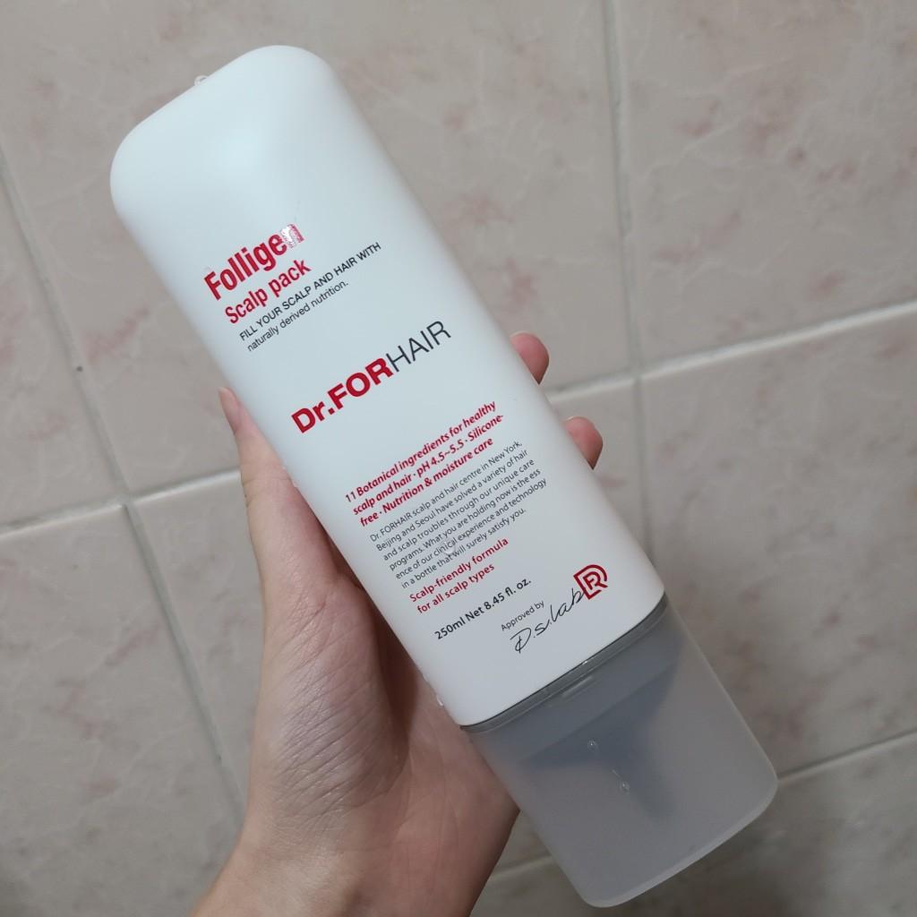 Bộ Dầu Gội - Xả Giảm Rụng Tóc Dr.FORHAIR Dưỡng Tóc Gãy Rụng Folligen Plus - Scalp Pack