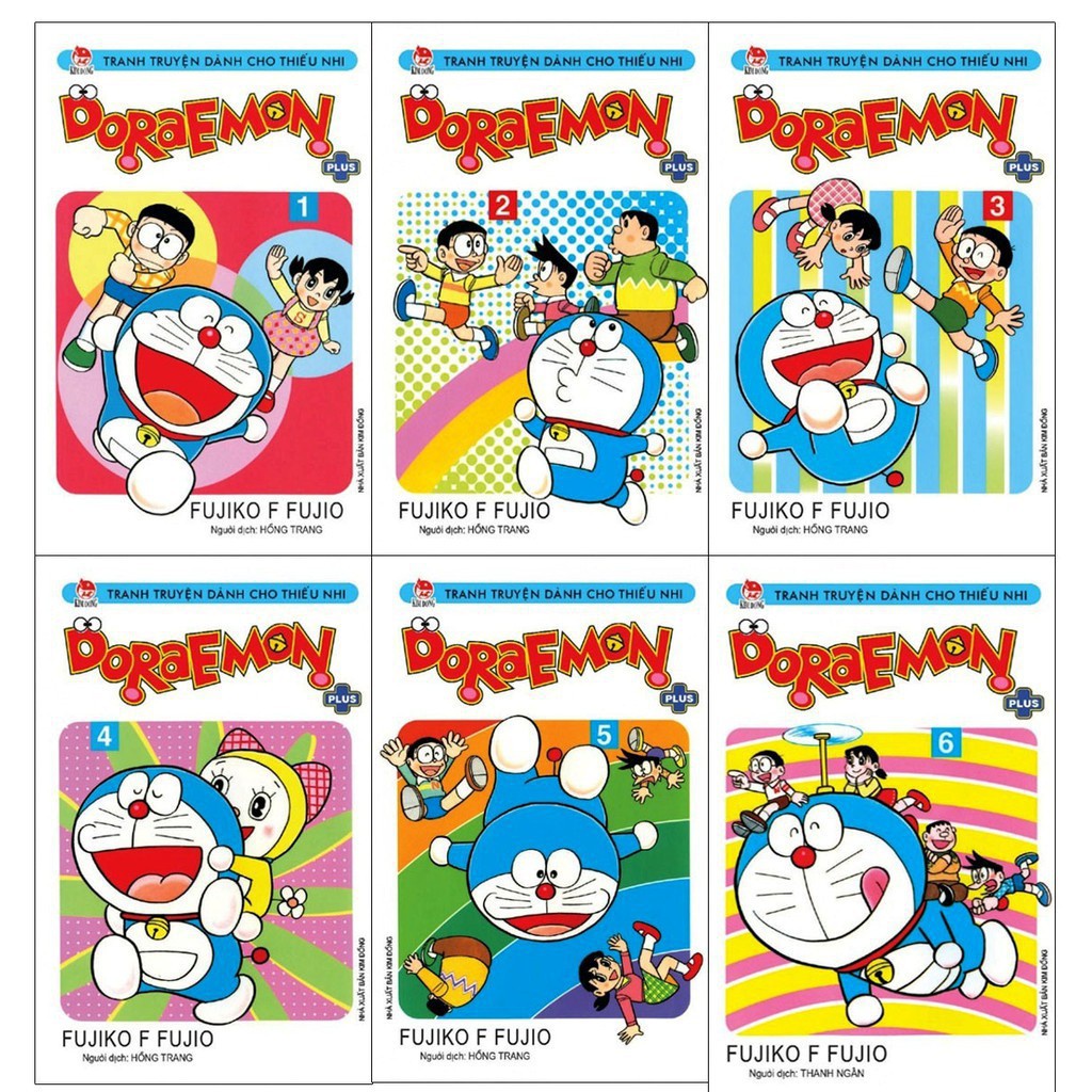 Truyện tranh - Trọn bộ 6 cuốn Doraemon Plus