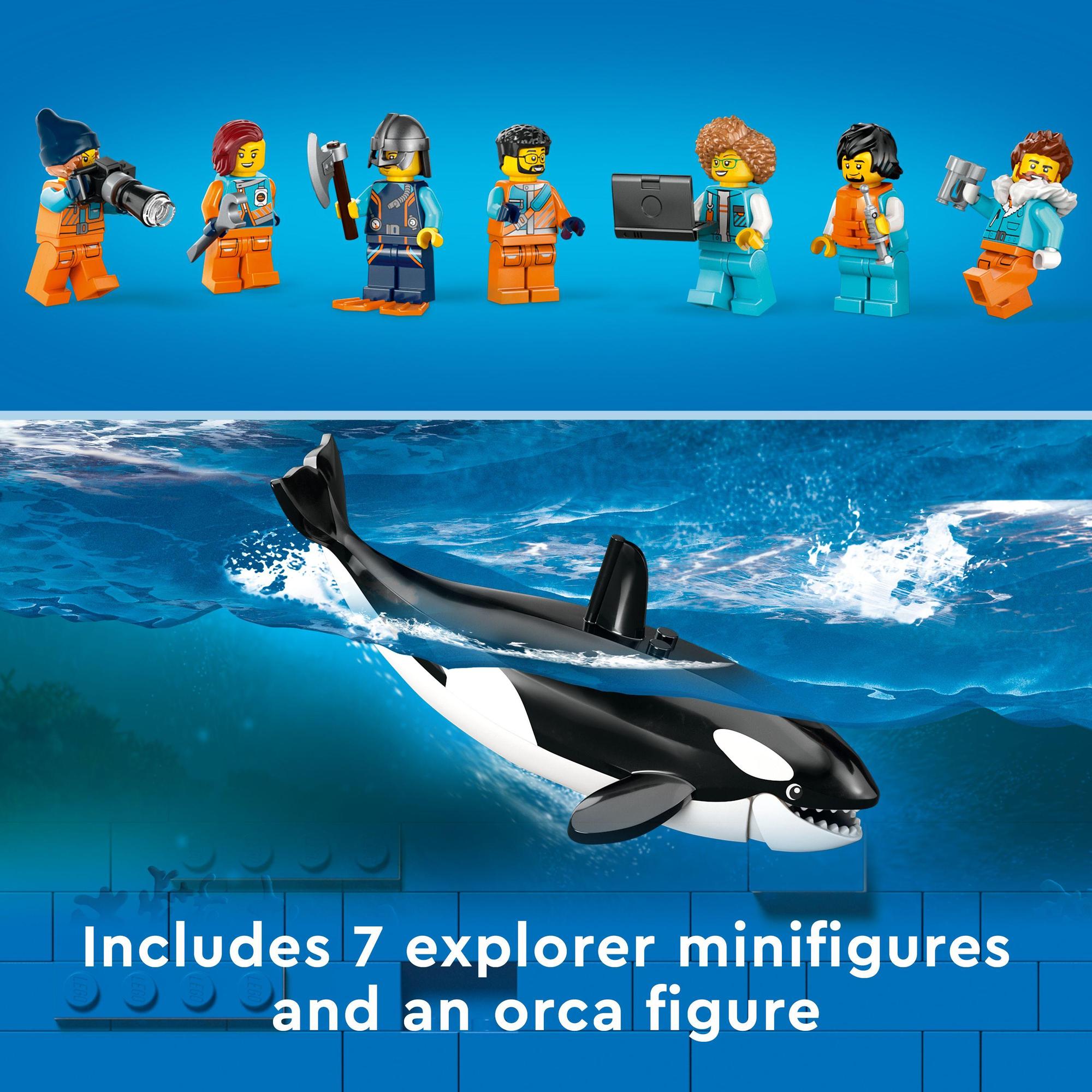 LEGO City 60368 Đồ chơi lắp ráp Tàu thám hiểm bắc cực