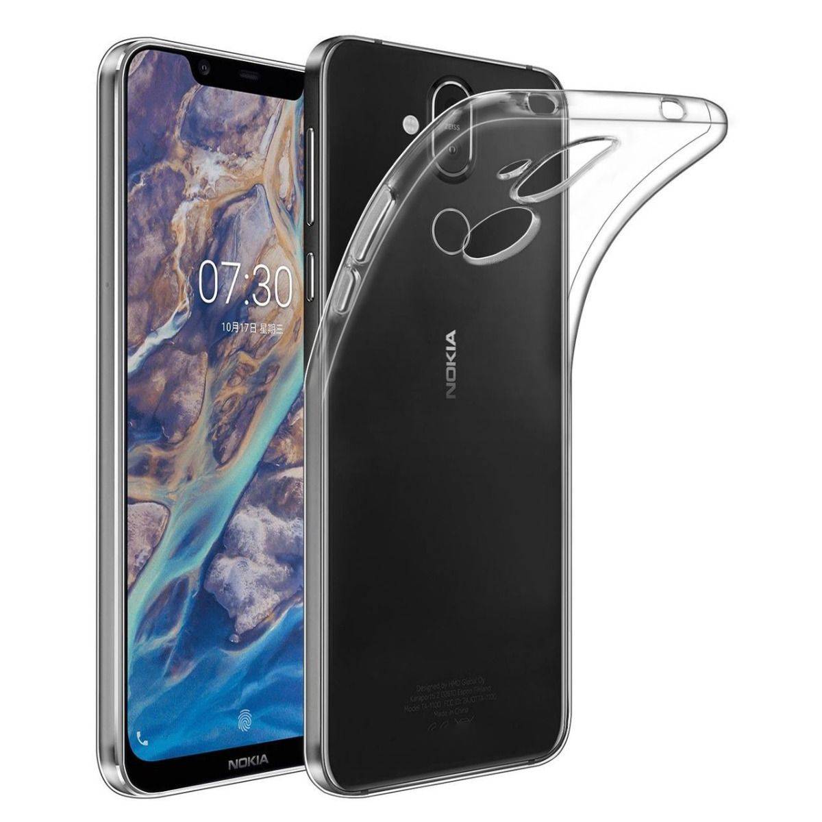 Ốp lưng dẻo silicon cho Nokia 8.1 Plus / Nokia X8 (siêu mỏng 0.6mm, chống trầy, chống bụi)