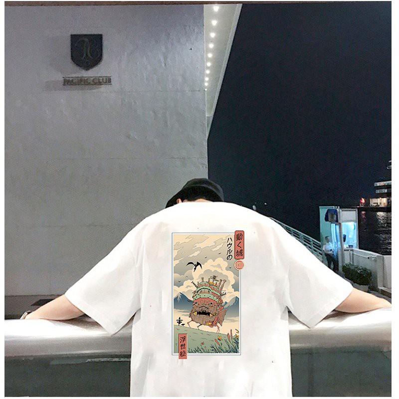 Áo thun tay lỡ nam họa tiết phong cảnh form rộng vải dày mịn 2020T2633