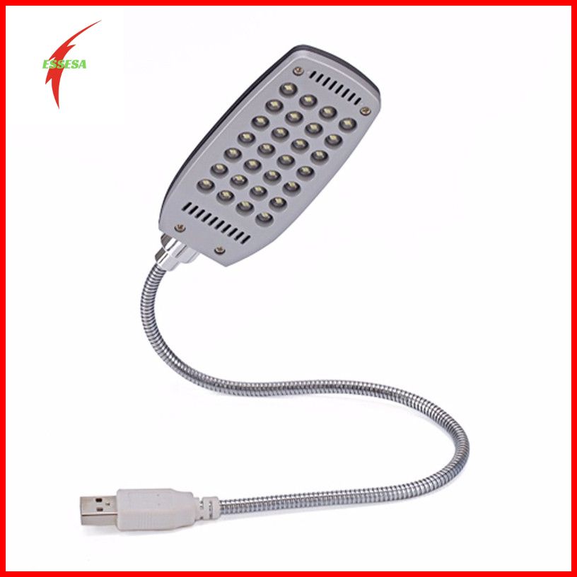 Đèn Led 28 Bóng Cổng Usb Thân Kim Loại Có Thể Uốn Cong - Hàng Chính Hãng (Giao Màu Ngẫu Nhiên)