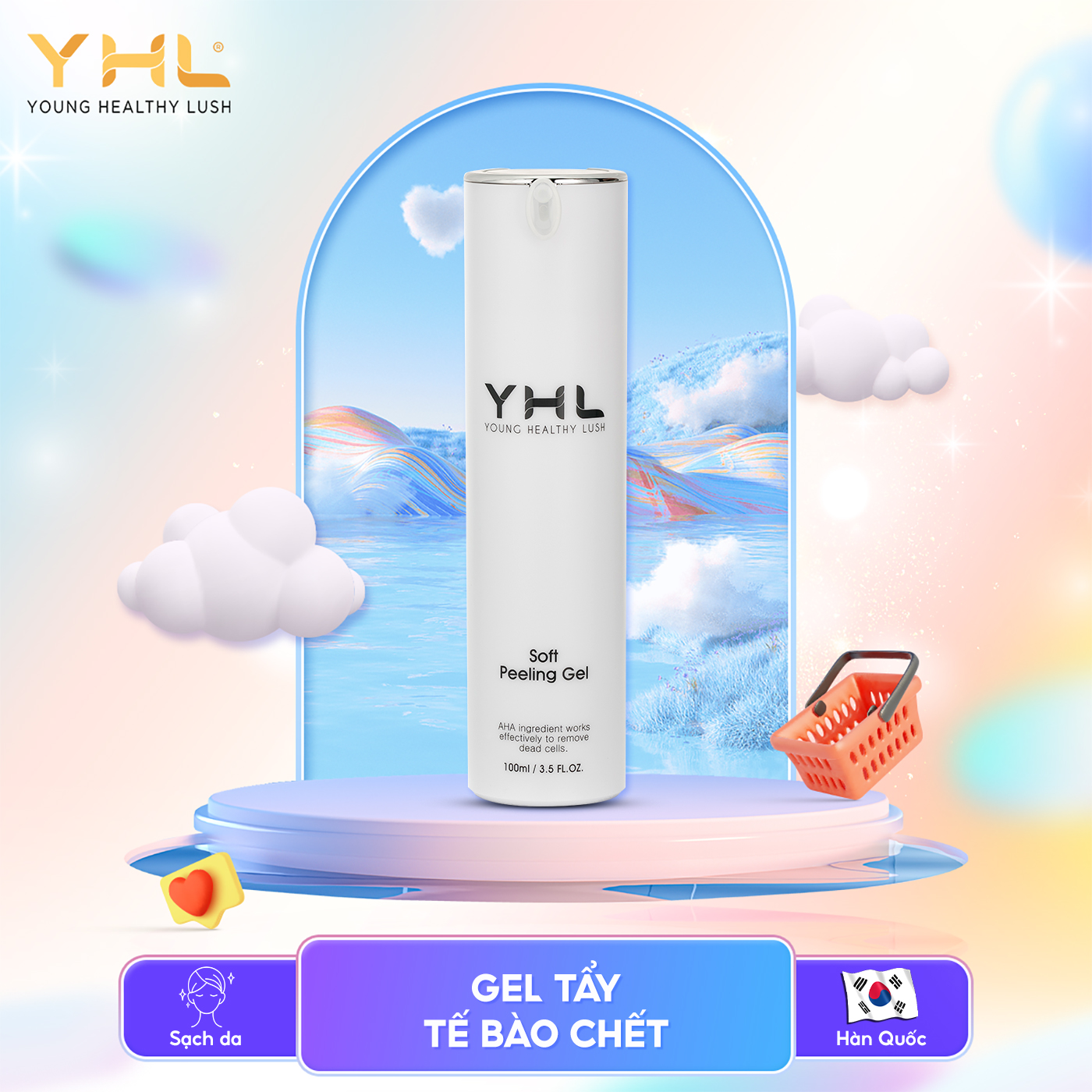 Gel tẩy tế bào chết YHL 100ml Hàn Quốc