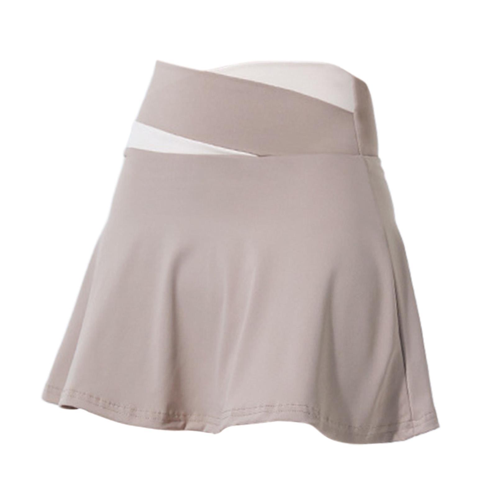 Tennis Skirt, Badminton Skirt Short Skirt, Ladies High Waist Anti Exposure Clothes, Gymwear Golf Skirts Womens Skirt for Sports Exercise