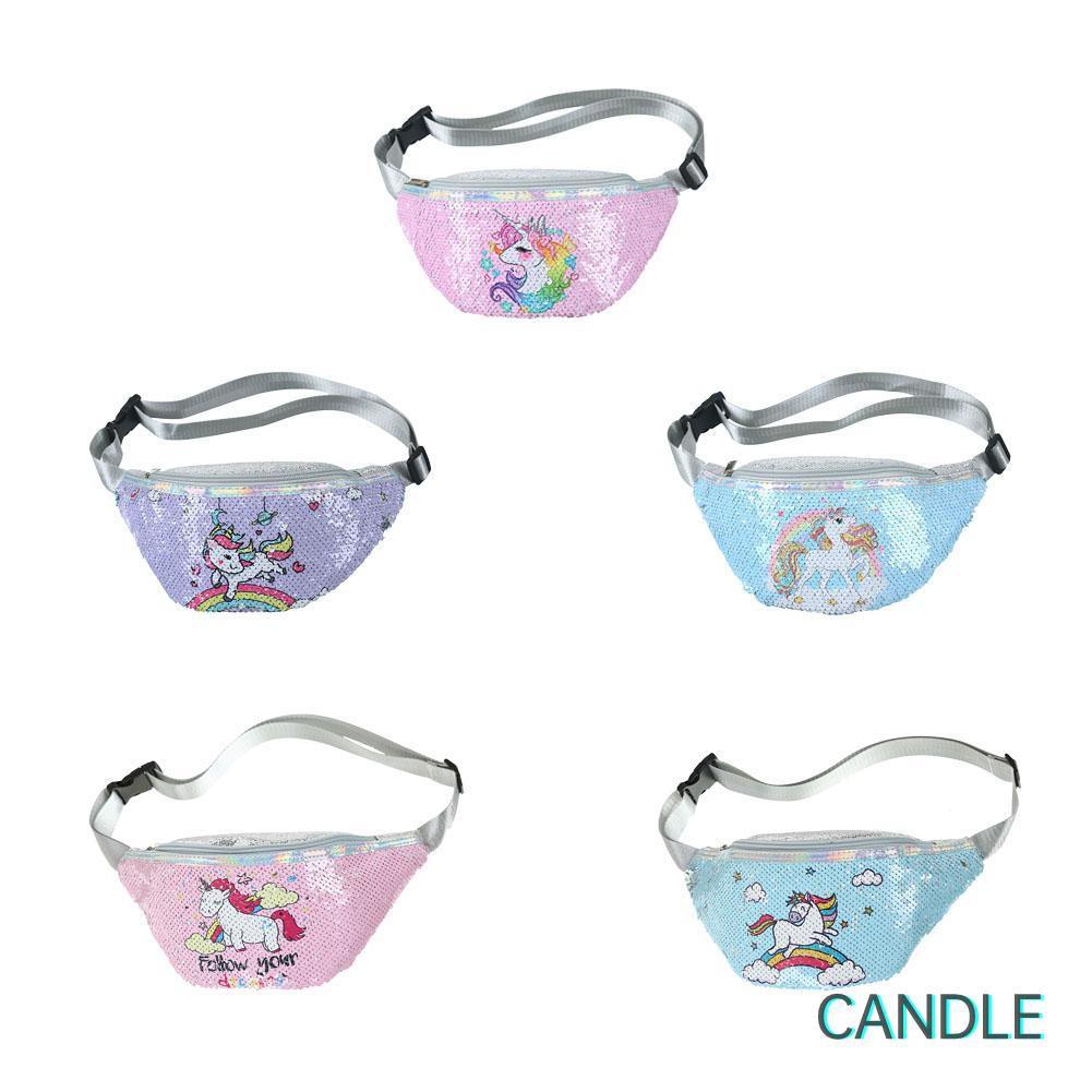 Túi Đeo Chéo Hình Ngựa Pony Đính Kim Sa Lấp Lánh Cho Bé Gái