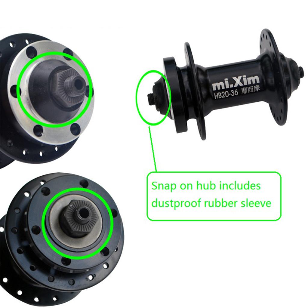 Bike Disc Brake Hubs Front Rear Bearings Hub Set w/ Lever 32H Cassette Hubs