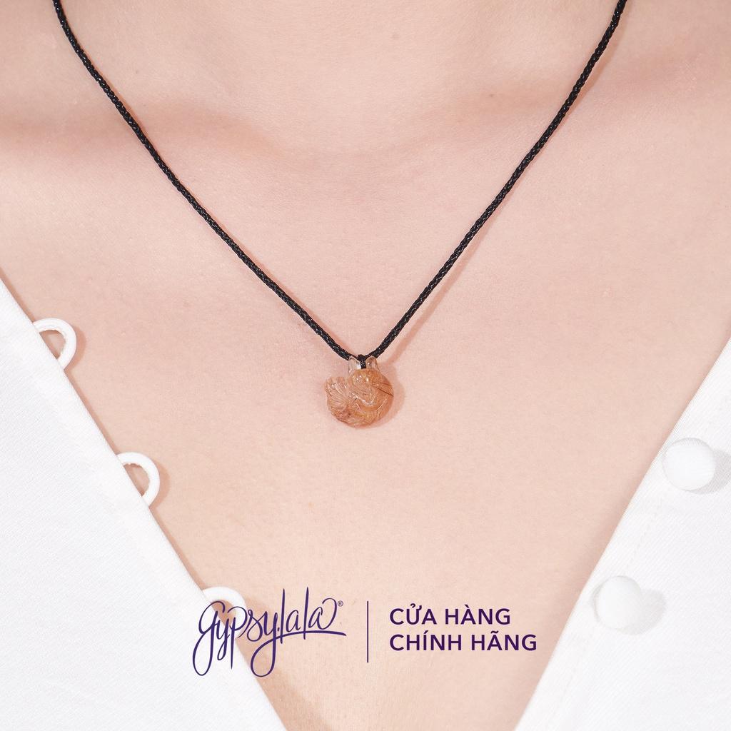 Dây chuyền Hồ Ly Thạch Anh Tóc Vàng - Nâu - Đen SP003819 Gypsy.lala