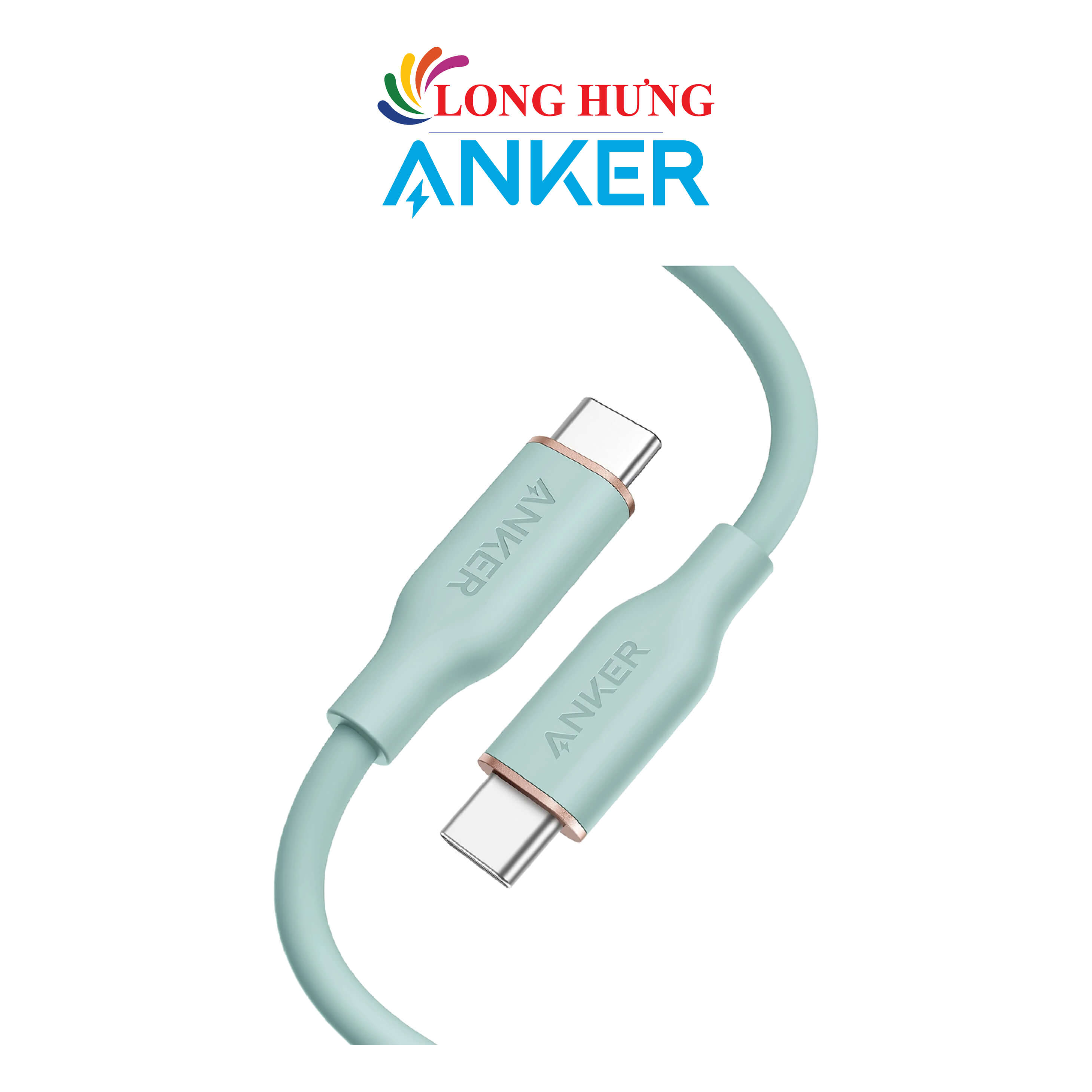 Cáp USB Type-C to USB Type-C Anker PowerLine III Flow 0.9m A8552/1.8m A8553 - Hàng chính hãng