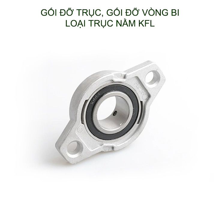 01 Gối đỡ trục, gối đỡ vòng bi loại nằm KFL, làm bằng hợp kim chắc chắn