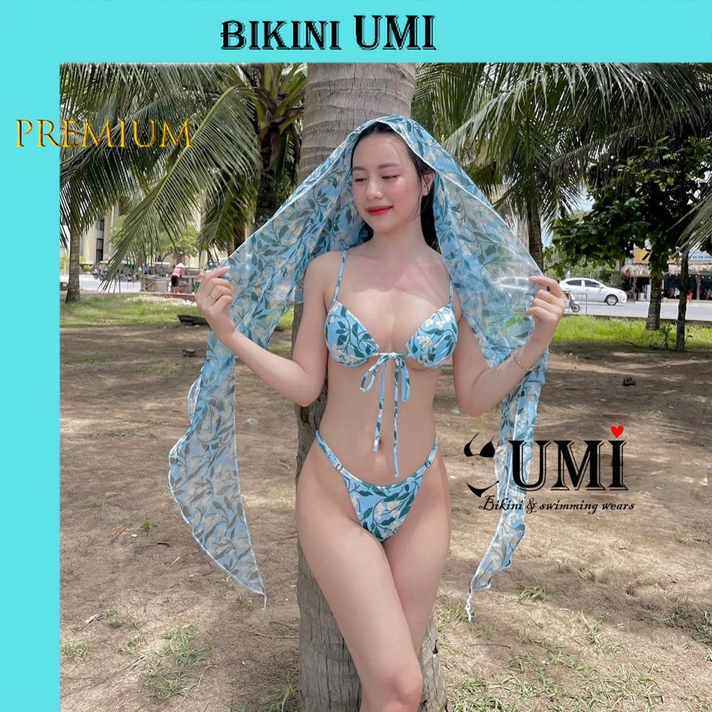 BIKINI 2 MẢNH KÈM KHĂN CHOÀNG CAO CẤP