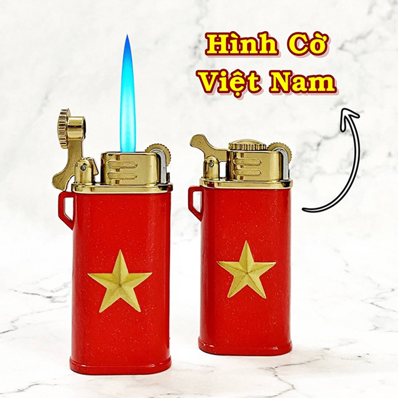 Bật Lửa Khè Gas Đá Rãnh Tay Chief Hình Ngôi Sao – Xài Gas