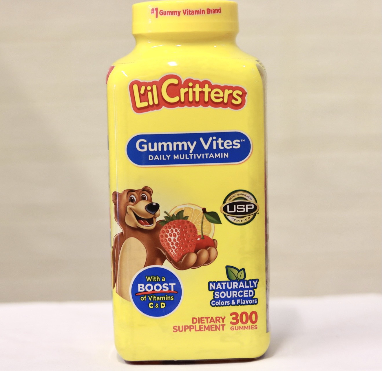 Kẹo dẻo đa Vitamin thiết yếu cho bé - L’il Critters Gummy Vites 300 viên mẫu mới