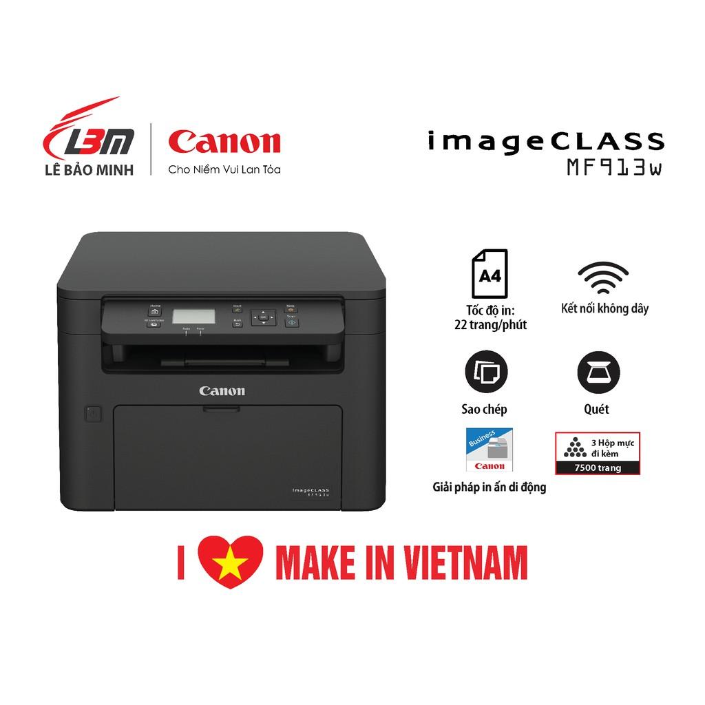 Máy in laser đa chức năng Canon MF913w- Hàng chính hãng