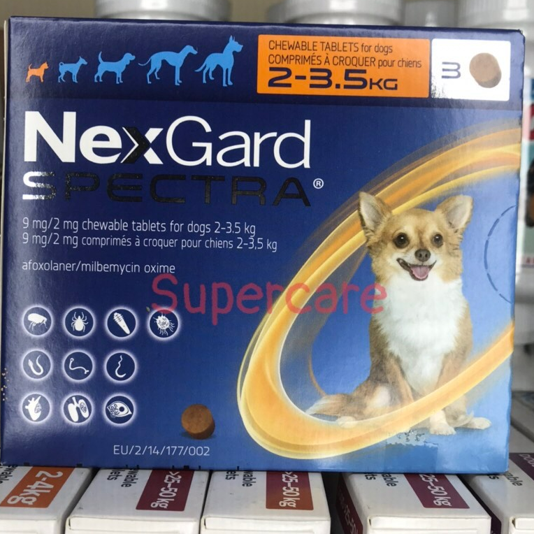 Một Hộp Nexgard Spectra Diệt Ve Chó 2-3,5Kg
